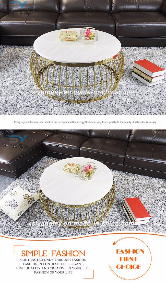 Special Design Stainless Steel Glass Coffee Table