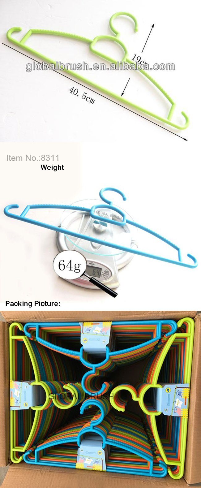 360 Degree Rotating Virgin PP Material Coat Hanger