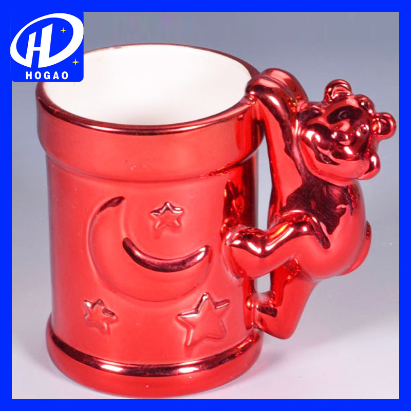 Hand-Painted 3D Animal Frog Cartoon Handle Mug Cup Milk Tea Ceramic Coffee Mug