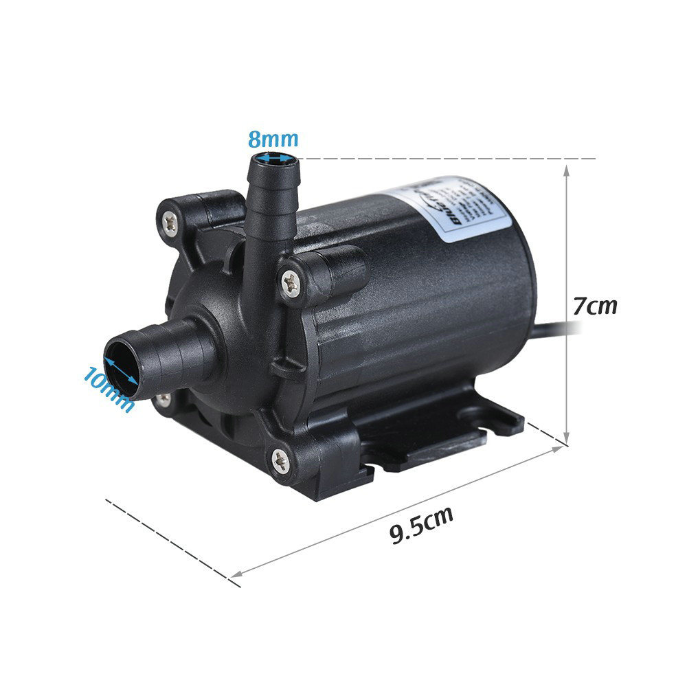 Energy Saving DC 12V Brushless Motor Water Pumps Flow 450L/H for Automatic Rockery Fountain