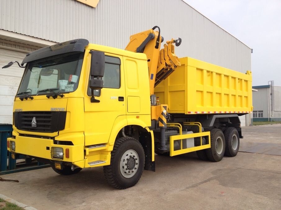 HOWO 6X4 Dump Truck with Truck Mounted Crane