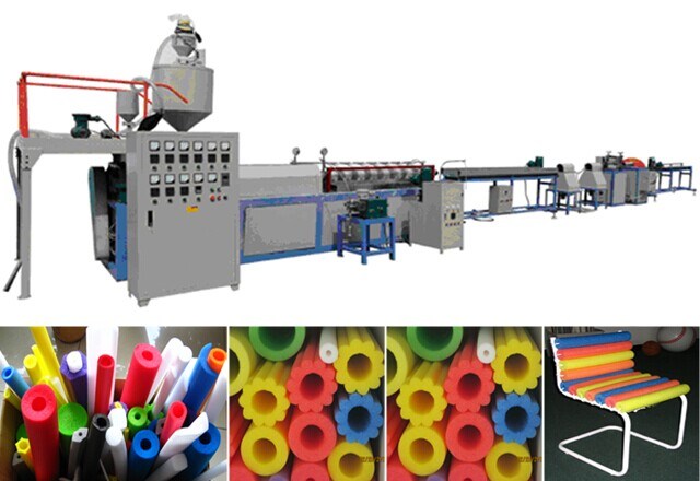 Plastics China PE Foam Pipe Forming Extrusion Machine