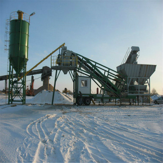 75m3/H Separate Electric Mobile Cement Batching Plant for Sale