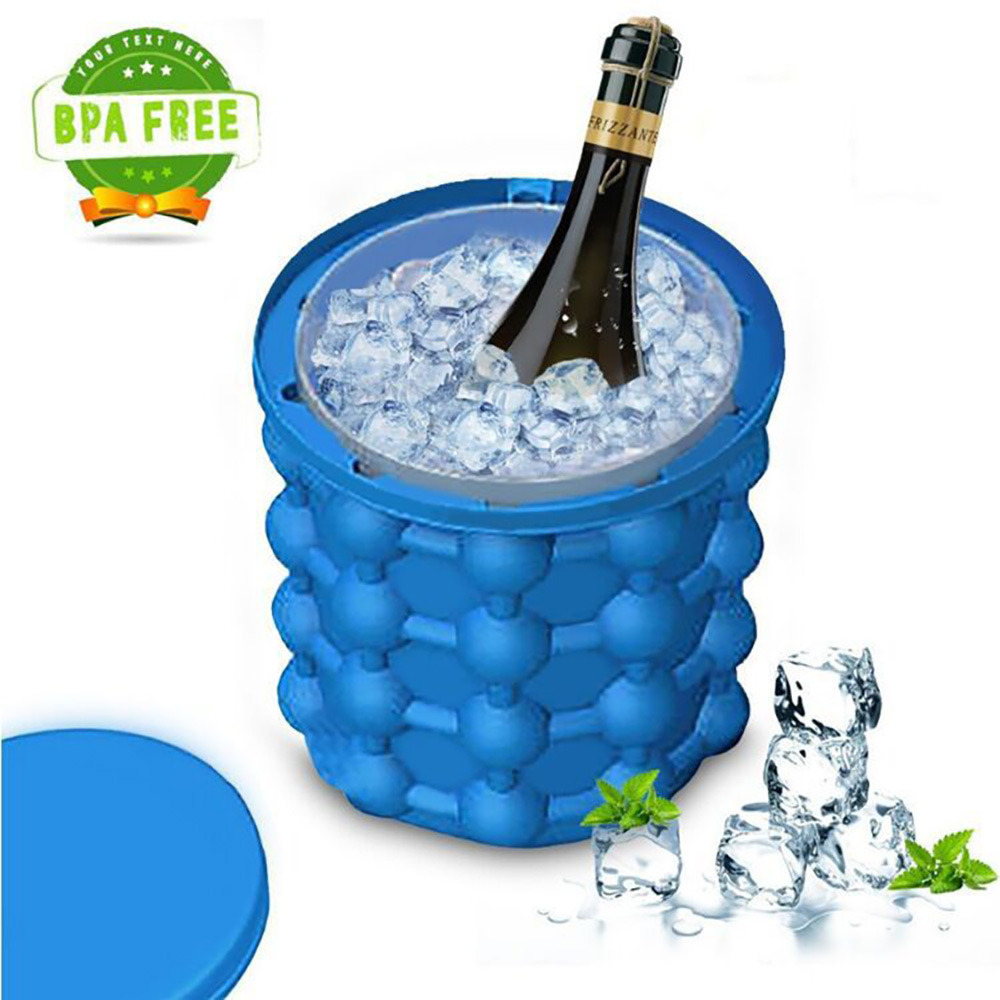 New Arrival Space Saving Ice Cube Maker Genie Ice Bucket