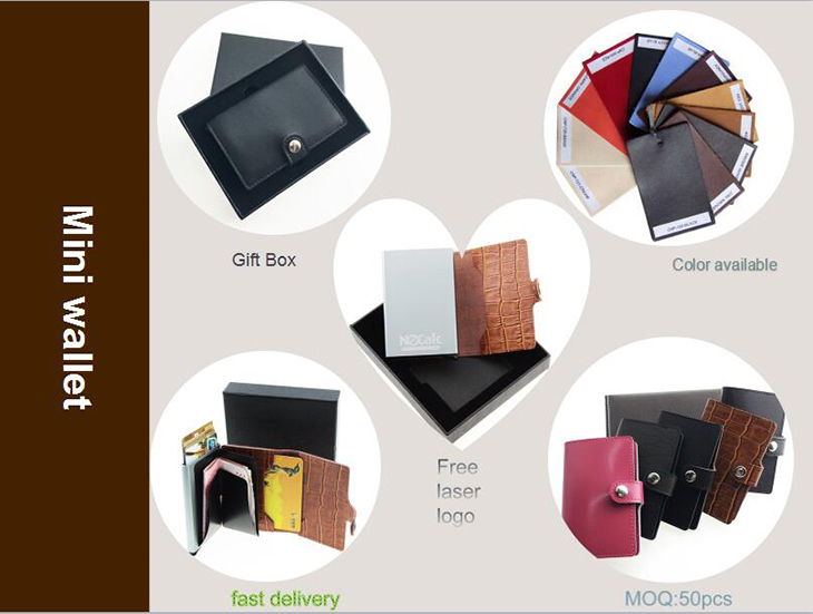 RFID Gift Card Holder Protector Leather Card Smart Wallet