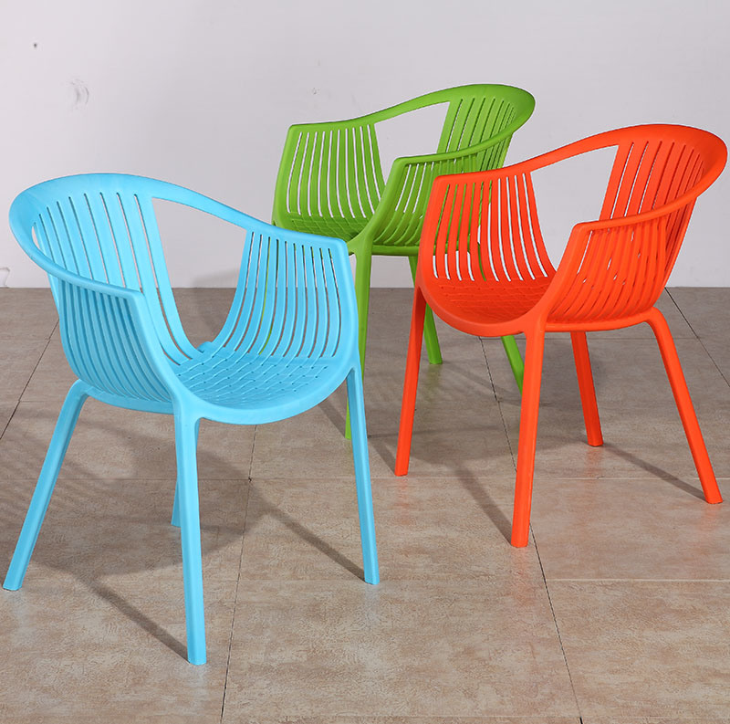 Blue Stackable Plastic Chairs for Sale