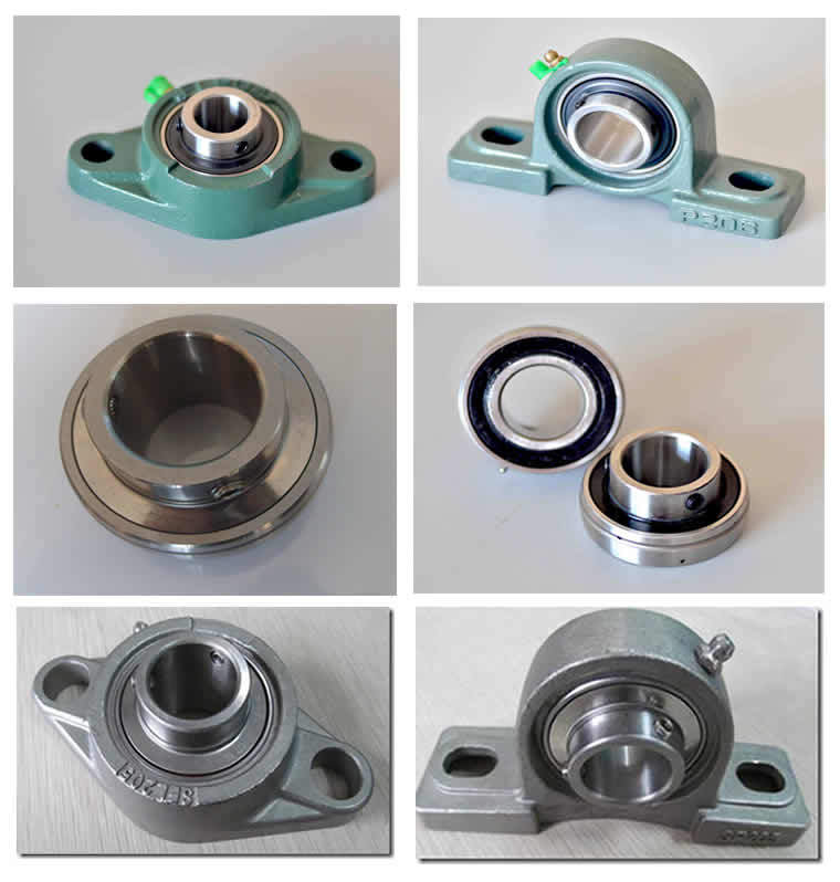 Chrome Steel and Cast Iron Housing Bearing