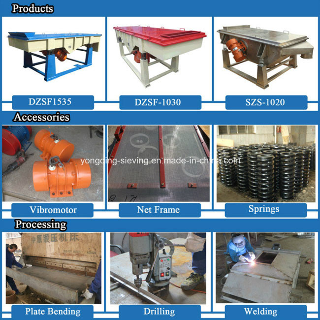 Linear Construction Stone Silica Sand Vibrating Sieve Screening Machine