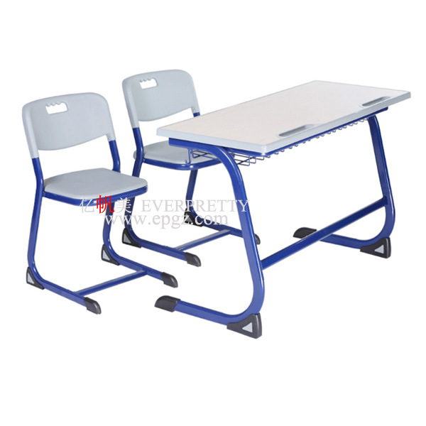 Adjustable 2 Seater Student Desk Set School Table and Chair