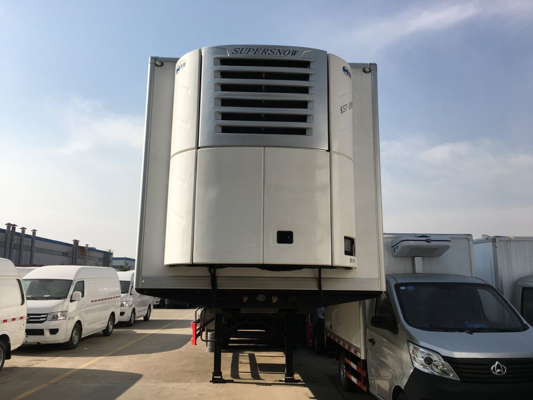 Fiber Glass Steel Cooling 3 Axle 50000 Liters Refrigerated Trailer