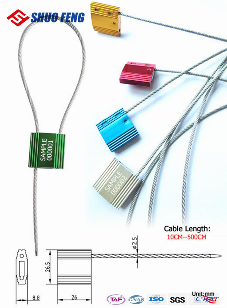 Pull Tight Safety Locks Container Aluminum Cable Seal