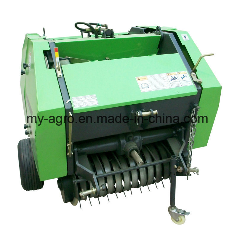 Small Tractor Hitched Mini Hay Bale Making Machine Round Baler