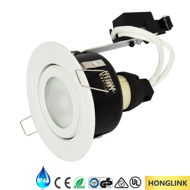IP44 GU10 Adjustable Bathroom Shower Downlight with LED Bathroom Ceiling Light Fixtures