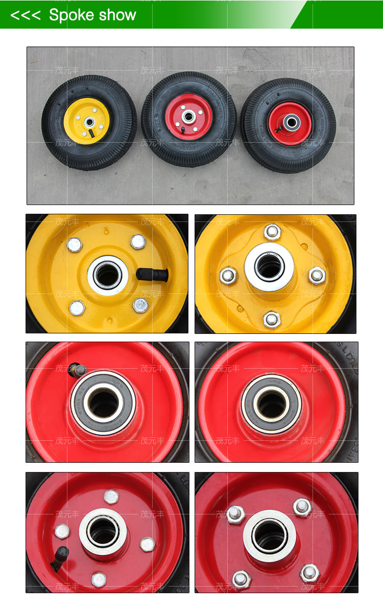 10*3.5-4 Pneumatic Wheel for Hand Trucks, Tool Wagons and Generators