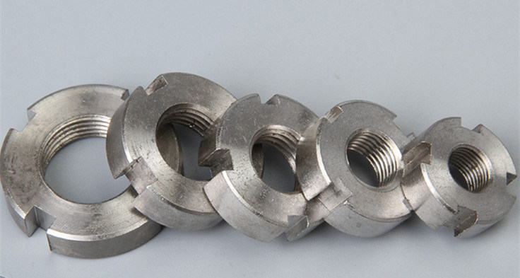 A2 A4 High Quality Slotted Round Nuts