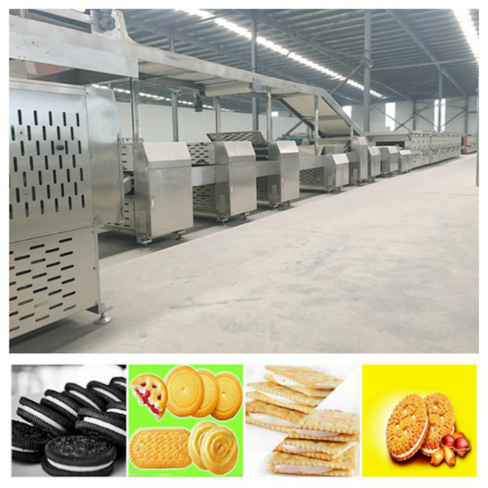 Medium Capacity Chocolate Biscuit Making Food Packing Machine