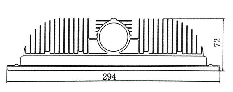 High Power Air Cooled Aluminum LED Heatsink for LED Light