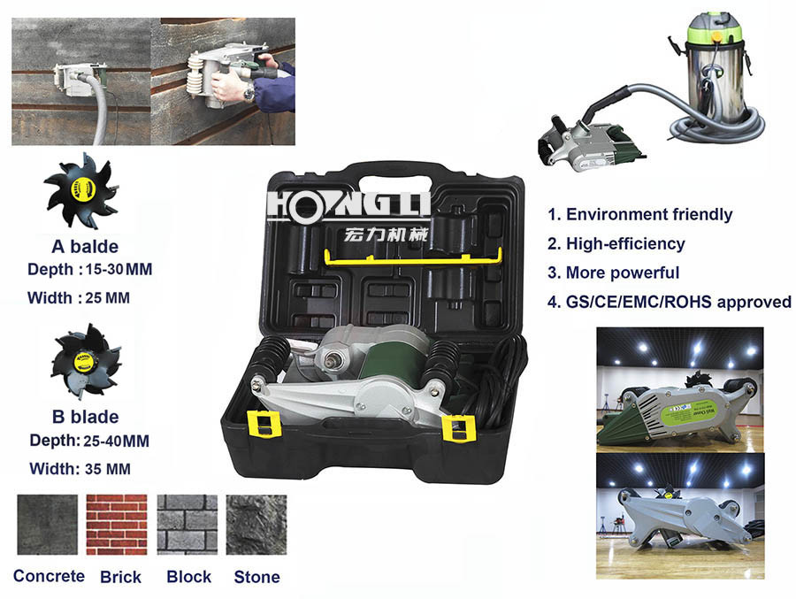 Wall Groove Cutting Machine, Wall Chaser with Leakage Protector (HL-3580)