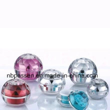 Acrylic Ball Shape Jar for Cosmetic Packaging