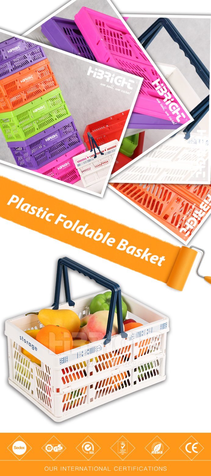 Plastic Stackable Basket Supermarket Promotional Basket for Fruit