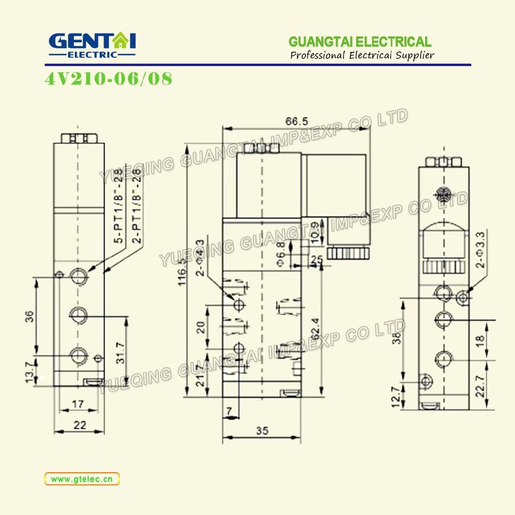 4V210-08 5/2way 1/4