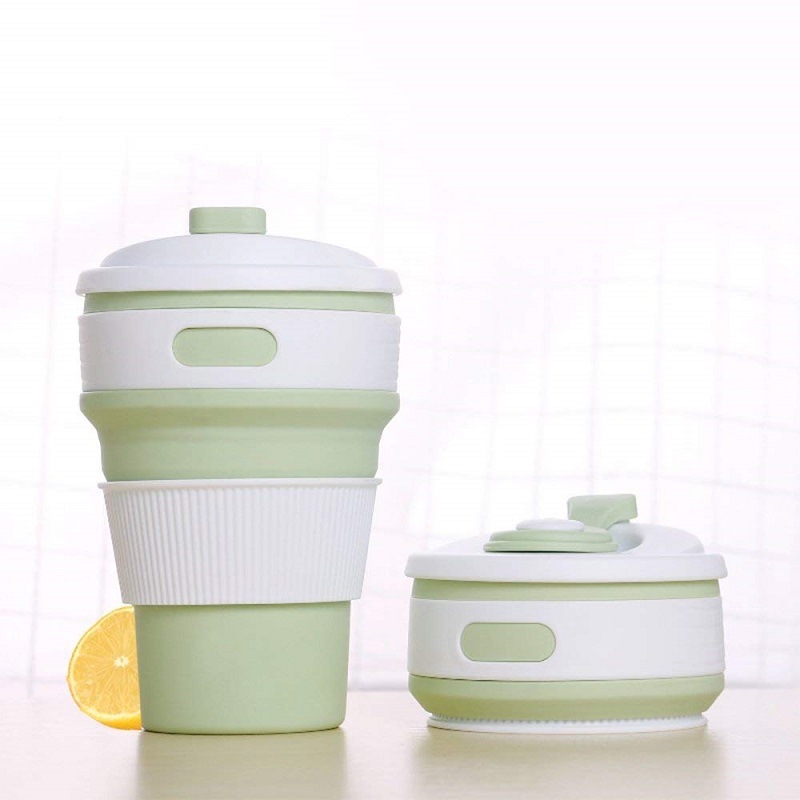 Portable Multi-Function Telescopic Collapsible Folding Silicone Coffee Cup for Travel