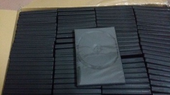 Single /Double Side Black DVD Box 14mm DVD Case
