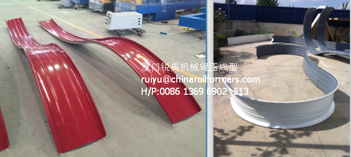 Automatic Adjusted Smooth Curving/Bending Machine for Standing Seam Roofing Sheet