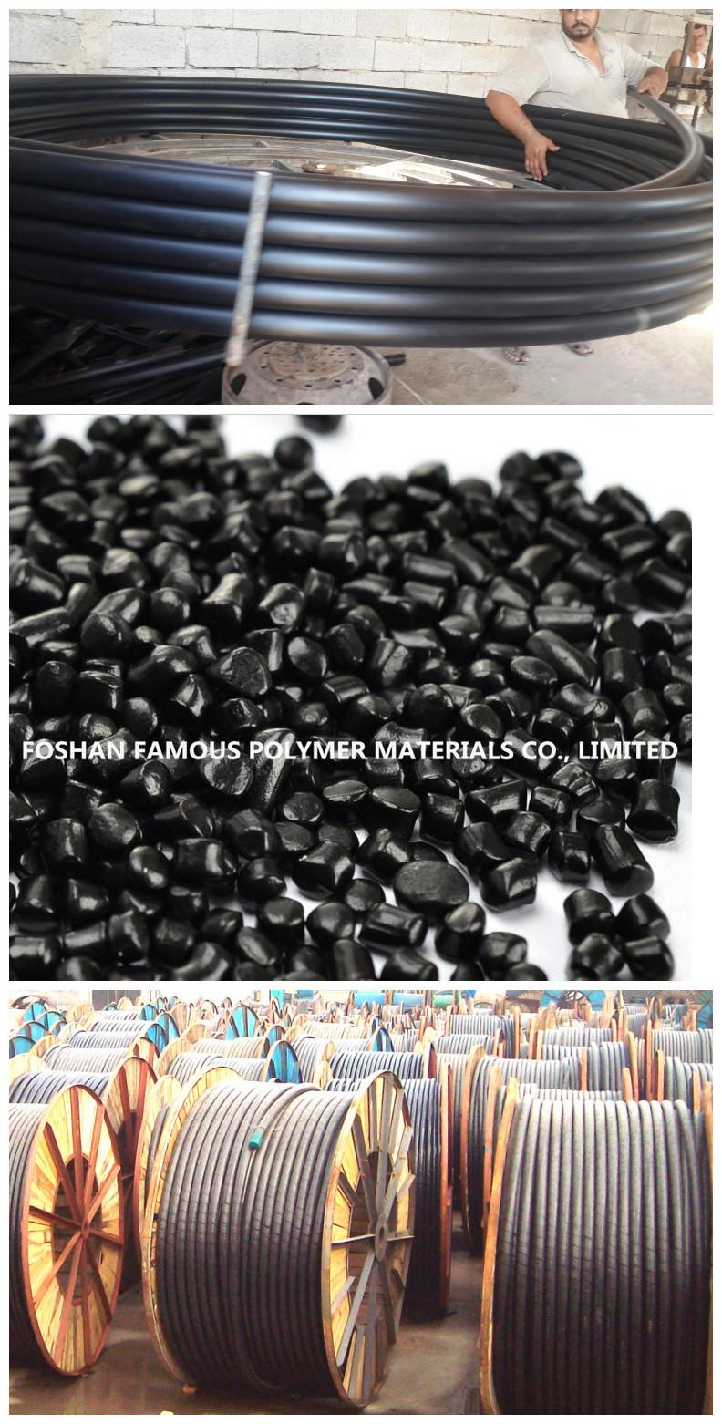LLDPE LDPE HDPE Plastic Granules Black Black Masterbatch