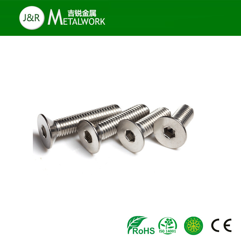 Stainless Steel Hex Socket Countersunk Head Screw with Full Thread