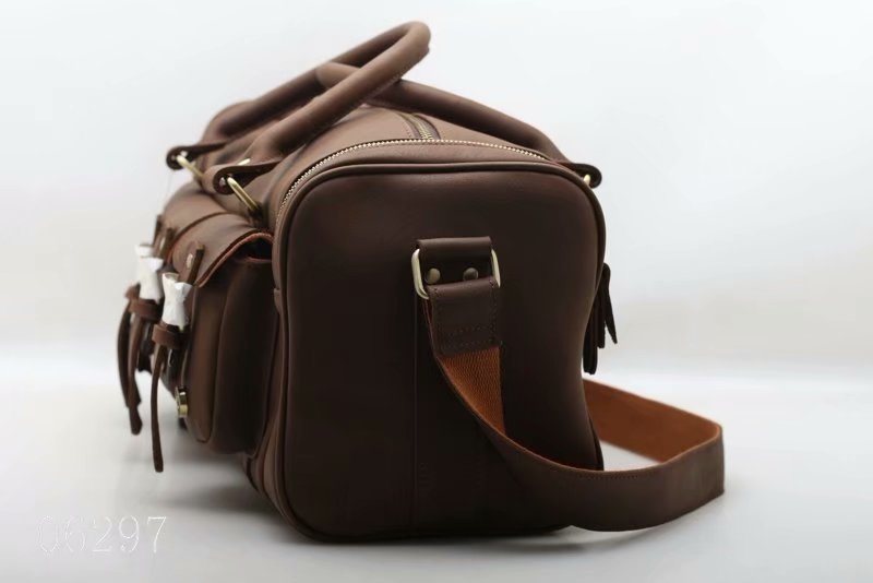 Genuine Leather Casual Style Travel Duffle Bag (F06297)