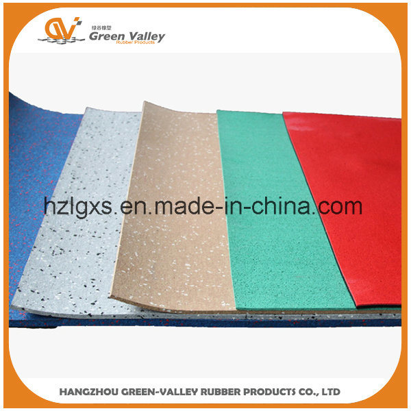 Color EPDM Flecks Rubber Floor Mat Rubber Roll for Gym