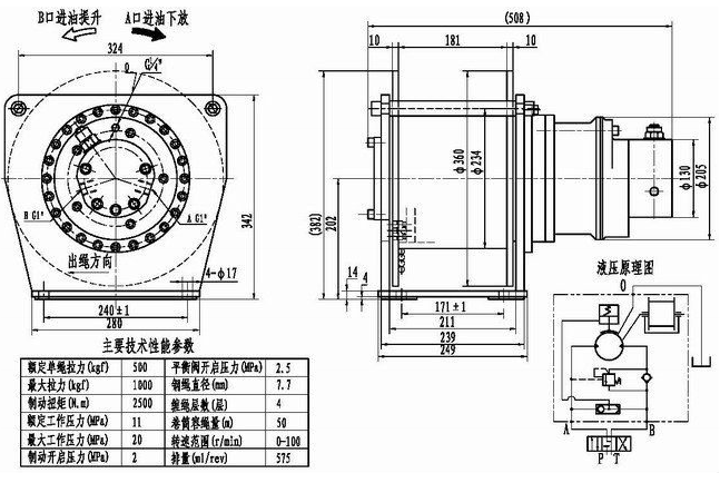 Ini Hydraulic Free Fall Construction Winch with Invention Patent