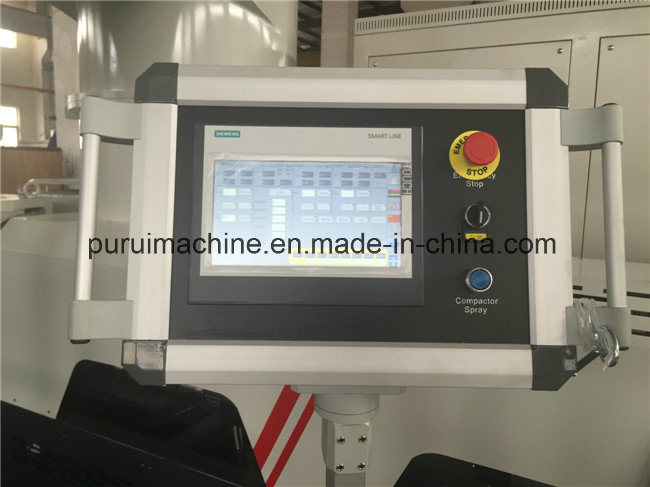 Waste PP Film Plastic Granulating Machine with PLC Touch Screen