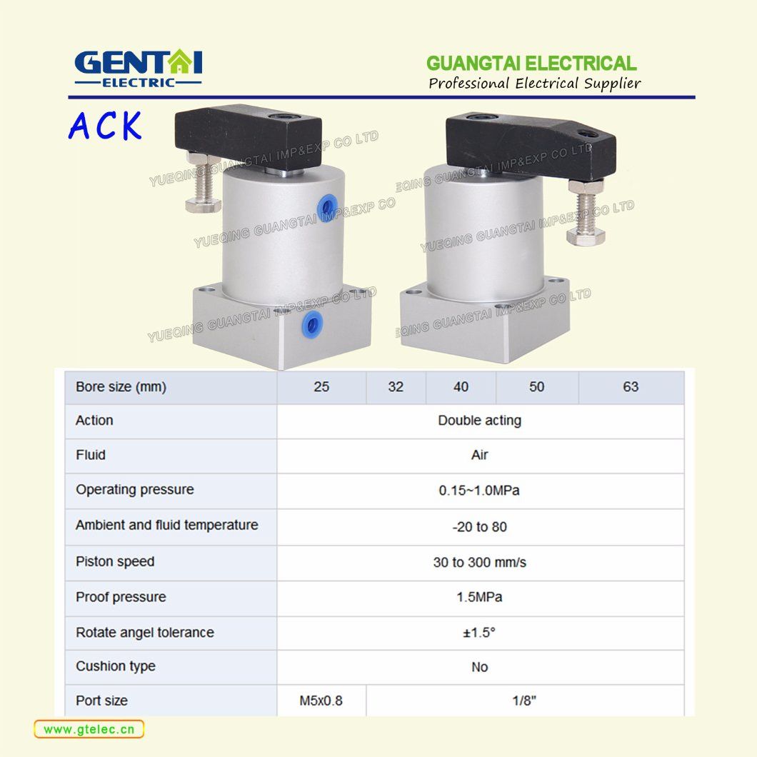 Ack Rotary Pneumatic Air Cylinder Clamping Cylinder