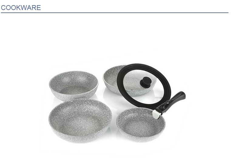 Ss Cookware Set with Detachable Pan Handle