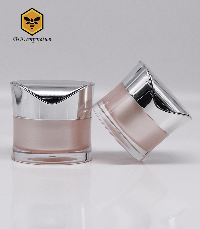 Irregular Diamond Aluminum Cosmetic Acrylic Jar Plastic Jar for Skincare (CS-30)