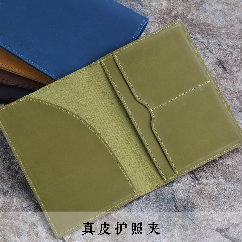 2018 Popular Premium Rifd Blocking Wallet Top Grain Leather Passport Holder Wallet