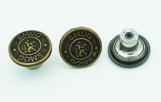 Custom Brand Metal Buttons Alloy Jeans Button for Denim