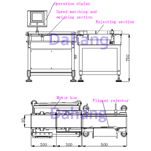 Checkweigher with 0.1g Accuracy and 120PCS/Min Speed