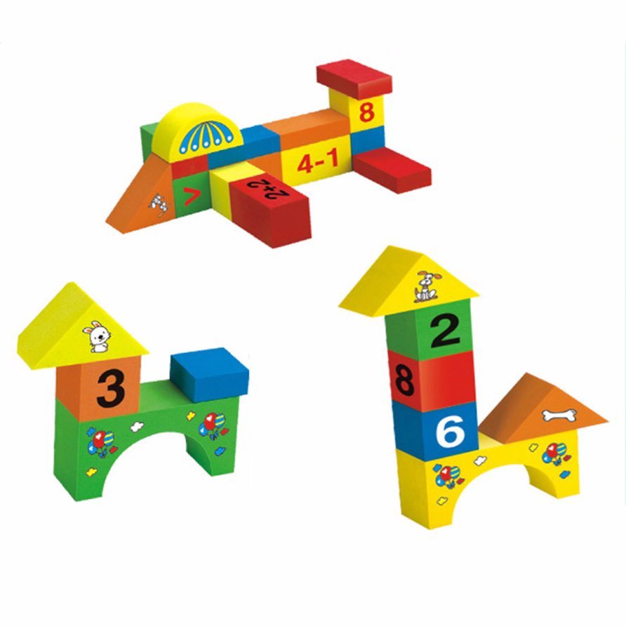 New Educational Toy Wooden Building Blocks Magnetic Block for Kids