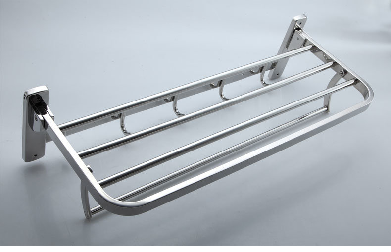 Bathroom Accessories Double Layer Folding Towel Rack (LJ502Y)