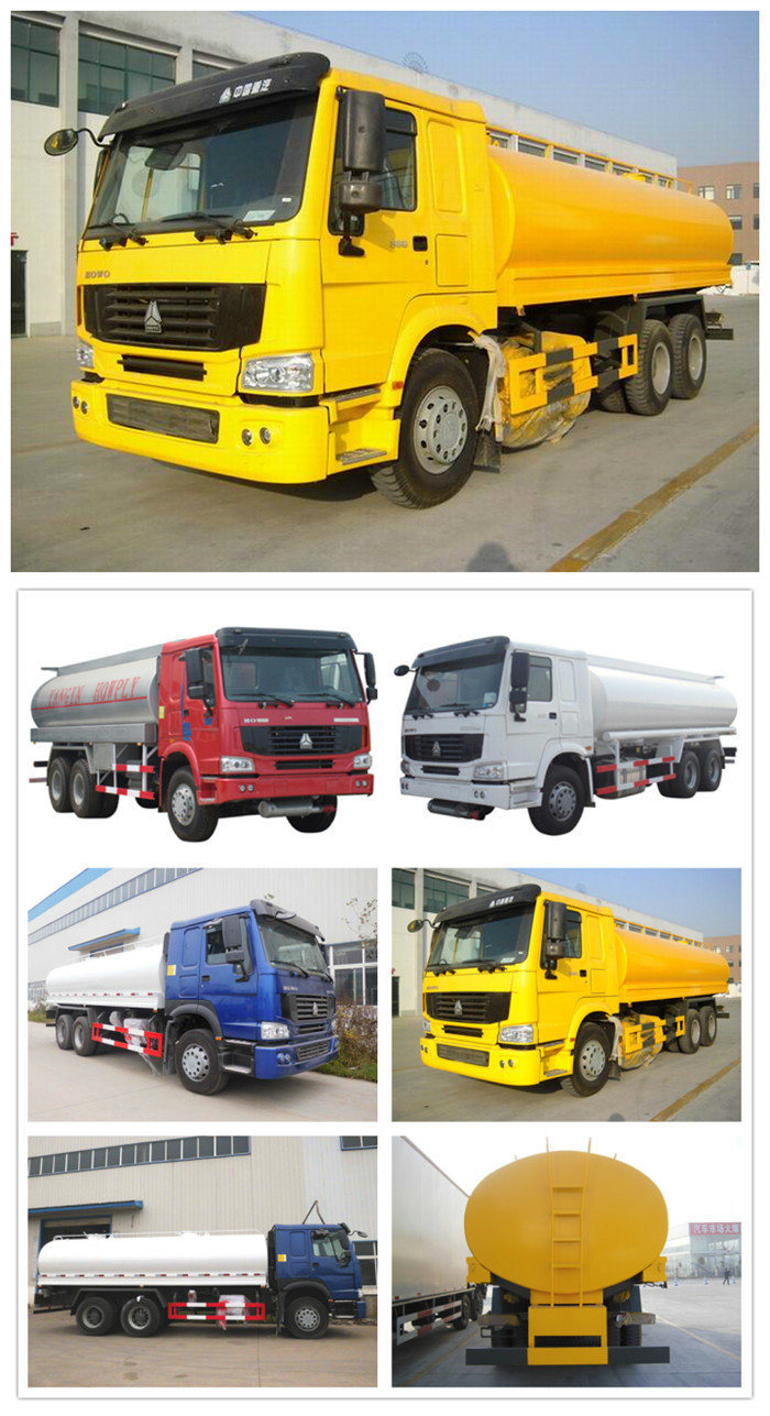 China 25000L Fuel Tank Truck Sinotruk 6X4 Heavy Fuel Tank Truck