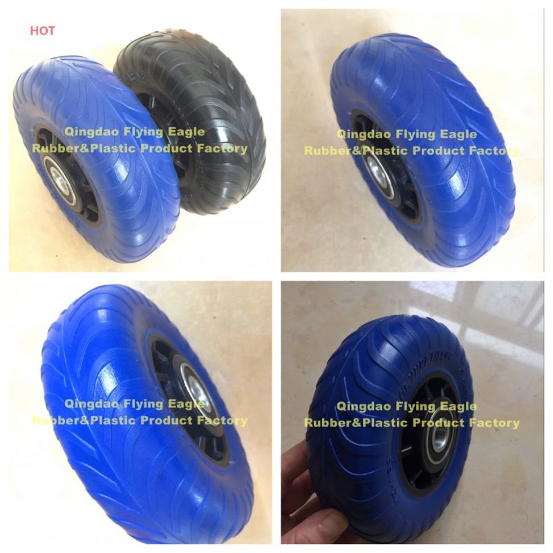 48X156 PU Polyurethane (Rubber) Handcart and Trolley Wheel