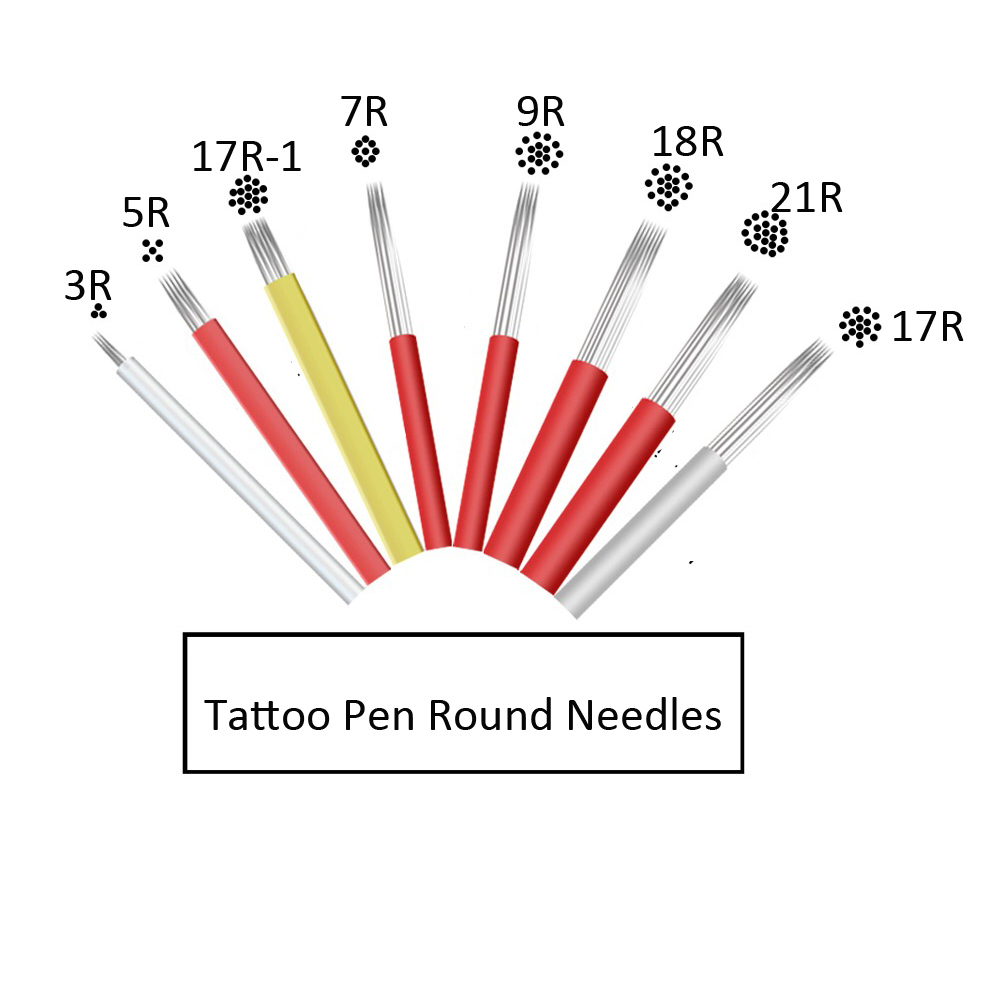 Throwaway Round Tattoo Needle Eyebrow Microblading Tattoo Blades for Tattoo Cosmetic