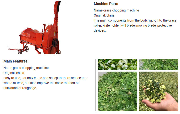 Factory Selling Rice Straw Stalk Chaff Grass Cutter Cutting Machine