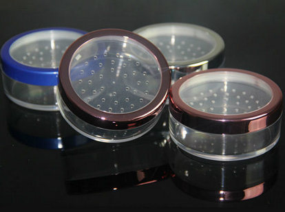 Clear Round Plastic Cosmetic Packaging Sifter Jar (PPC-LPJ-013)