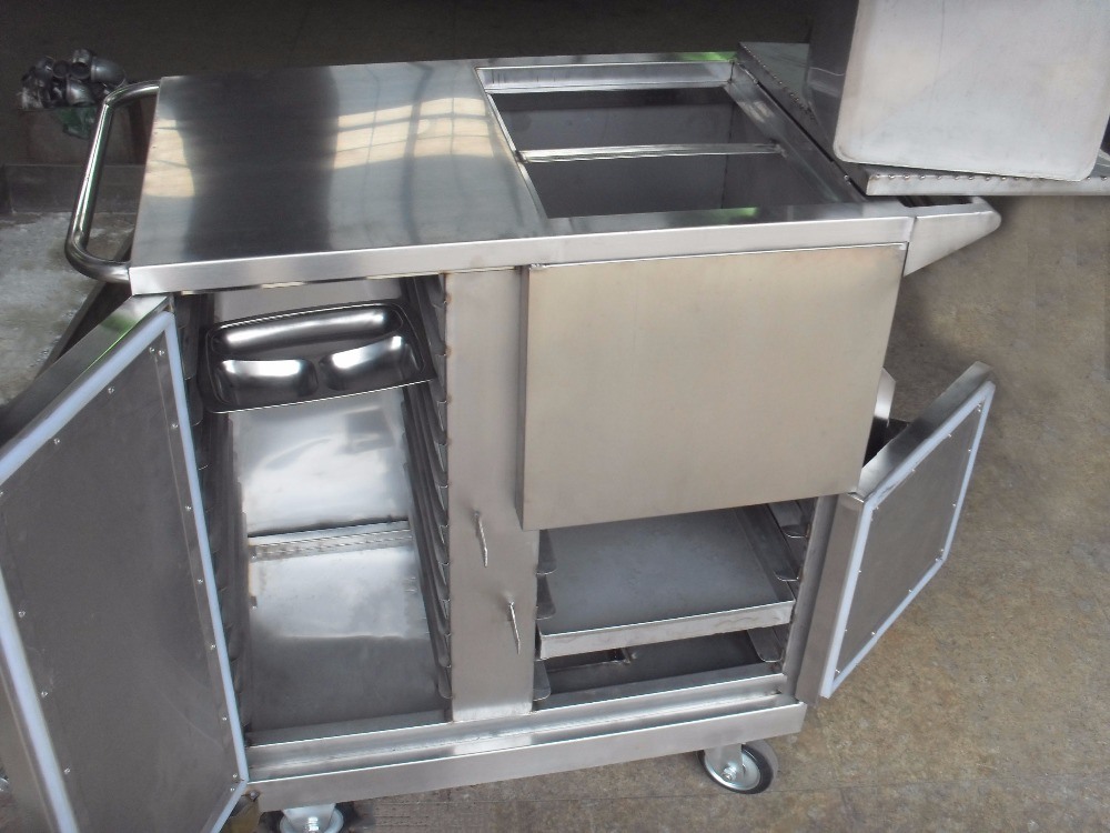 Thr-FC002 Electric Heating Dinner Trolley Used in Hospital