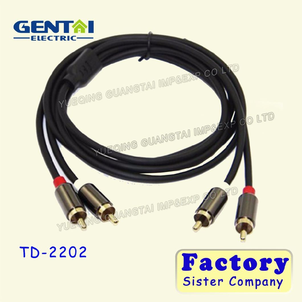 Audio-Video 2RCA Plug to 2RCA Plug Cable
