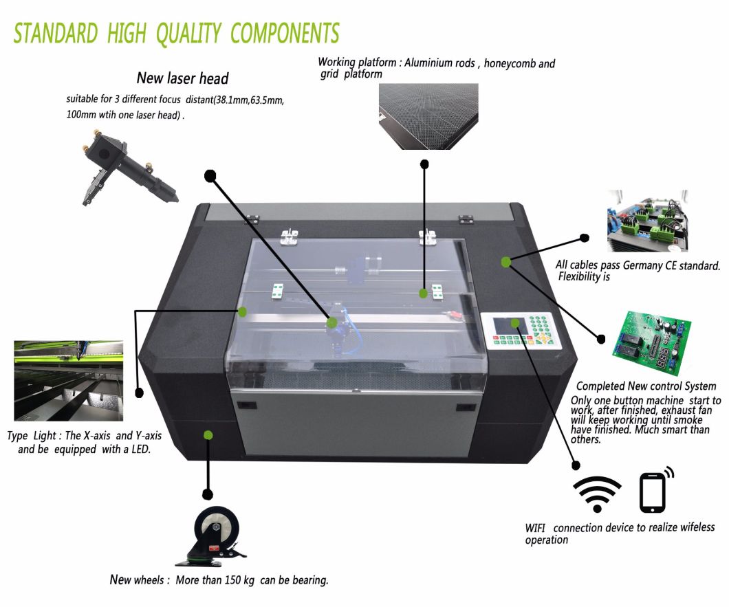 Es-5030 CNC Engraivng Machine CO2 Laser Carving Machine Cutting Machinery